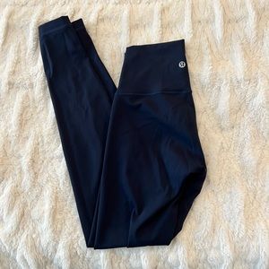 LULULEMON Wunder Train Leggings in Navy Size 4 28in